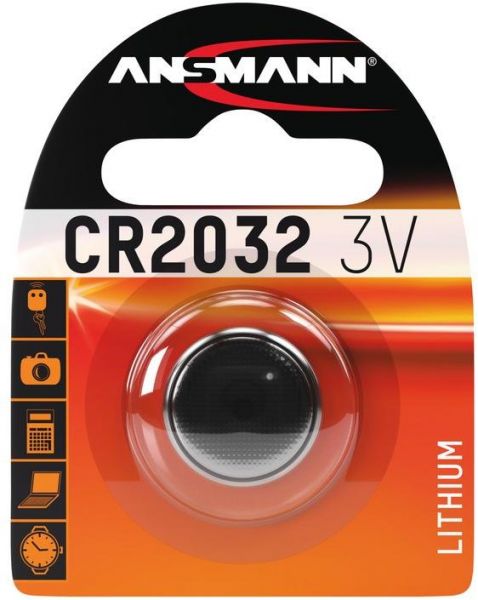 Ansmann Knopfzellen Lithium 3V CR2032 Batterie