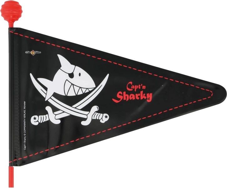 BIKE FASHION CAEPTN SHARKY Sicherheitswimpel geteilt