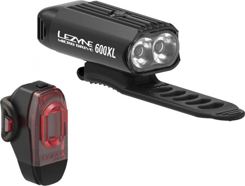 LEZYNE MICRO & KTV Drive Pair 600XL-KTV PRO 10 Lumens Batterieset