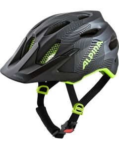 ALPINA CARAPAX JUNIOR Kinderfahrradhelm schwarz-neon gelb 51-56cm