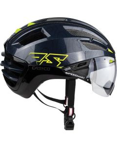 CASCO SPEEDAIRO2 RS HUNTER Rennradhelm blau-gelb S 52-56cm