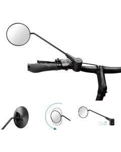 KRAMPE KF1 Typ D 20° Fahrradspiegel  schwarz