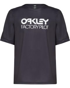 OAKLEY FACTORY PILOT MTB SS Jersey schwarz blackout S