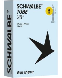 SCHWALBE SV15 28" 27-28x0.9-1-20" 23-30-622-630 SV 50mm Schlauch schwarz