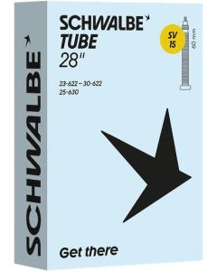 SCHWALBE SV15 Nr.15 27-28x0.9-1.20" 23-30-622-630 SV 60mm Fahrradschlauch schwarz