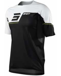 SHOT ROUGE REVOLT Fahrrad T-Shirt kurzarm weiss XXL