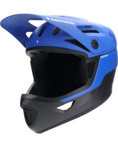SWEET PROTECTION ARBITRATOR MIPS Downhillhelm race blau-natural carbon S-M 53-56 cm