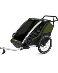 THULE CHARIOT CAB 2 Fahrradanhänger grün-schwarz