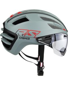 CASCO SPEEDAIRO2 RS INFRARED Rennradhelm matt grau-rot S 52-56cm