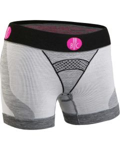FOR.BICY DOWNTOWN Damen Radunterwäsche mit Pad hellgrau melange-schwarz XS