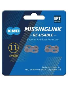 KMC 11 Missinglink EPT 5,65mm 11-f.re-usable Verschlussglieder silber