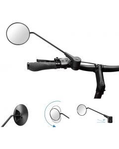 KRAMPE KF1 Typ D 20° Fahrradspiegel  schwarz