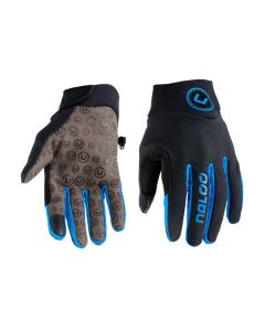 NALOO HERO Kinderhandschuhe schwarz-cyan XS