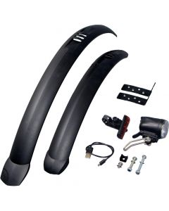 PUKY STVZO-KIT 27.5" Schutzblech+Licht schwarz
