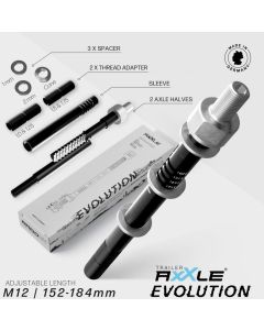 RADOXX TRAILER AXXLE EVOLUTION Steckachse schwarz M12 152-184mm