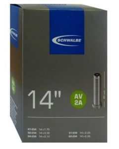 SCHWALBE 14" AV2A Fahrradschlauch schwarz