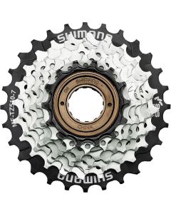 SHIMANO TZ510 7F.14-28Z. Schraubkranz silber-schwarz