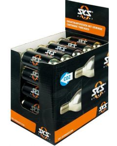 SKS CO2-Kartuschendisplay 16 GR. mit Gewinde u. Kälteschutz schwarz