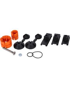 SKS FÜR SHOCKBOARD, DASHBOARD, SHOCKBLADE Befestigungsset schwarz orange