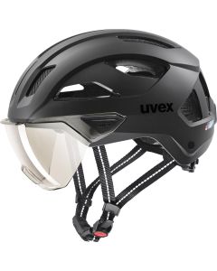 UVEX STRIDE VISOR Fahrradhelm matt schwarz 53-56cm