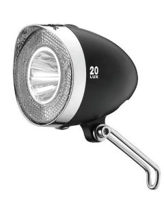 XLC X-CELLENT LED Batterie 20 Lux Retro Scheinwerfer  schwarz