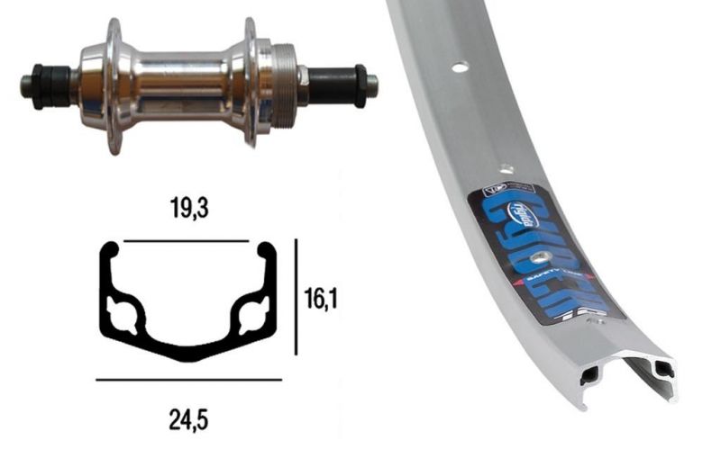 WIENER BIKE PARTS Hinterrad 28x1.75