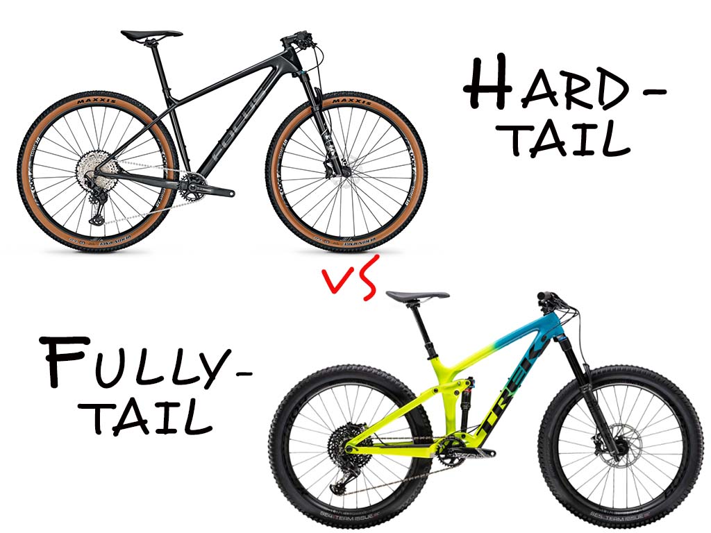 Die wichtigsten Unterschiede bei einem Hardtail und Fullytail