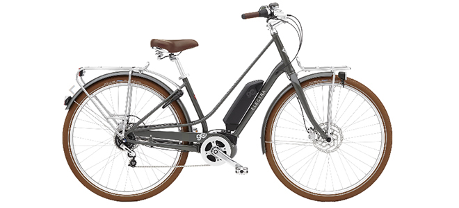 Schwarzes E-Bike mit Boschmotor