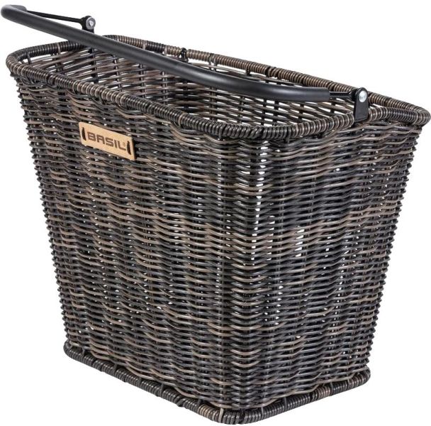 BASIL BREMEN RATTAN LOOK Vorderradkorb