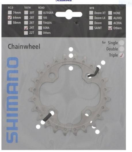 SHIMANO FCT551 36Z. Kettenblatt