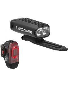 LEZYNE Micro & KTV PRO Drive Pair 600XL 75 Lumens Lichtset