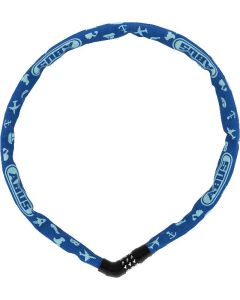 ABUS STEEL-0- CHAIN 4804C-75 SYMBOLS Kinderfahrradschloss blau