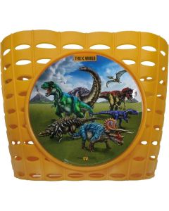BIKE T-REX WORLD Kinderfahrradkorb Gelb