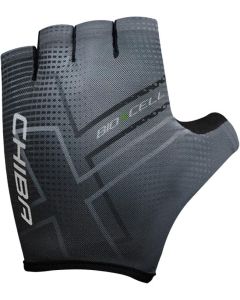 CHIBA BIO X CELL TAN THROUGH Fahrradhandschuhe grau-schwarz XS