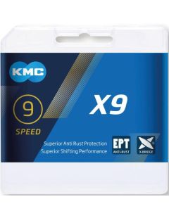 KMC  X9 EPT 1-2"x11-128" 114 Glieder 6,6mm 9-fach Kette silber