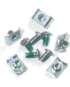 ORTLIEB QL-1 Schraubensatz für 4+5 Loch Schienen 5-er Satz silber