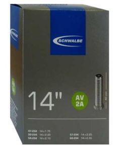 SCHWALBE 14" AV2A Fahrradschlauch schwarz