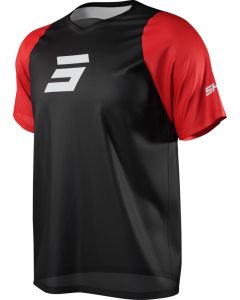 SHOT NO DEFENDER Fahrrad T-Shirt rot XXL