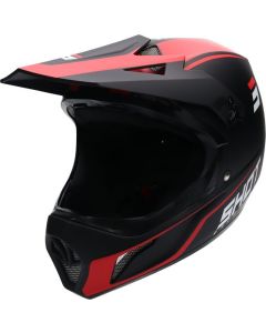 SHOT ROUGE UNITED Downhillhelm matt schwarz-rot L
