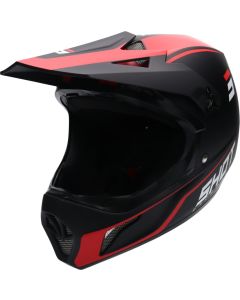 SHOT ROUGE UNITED Downhillhelm matt schwarz-rot M
