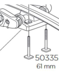 THULE M6x61 Schraube für Fahrradträger grau