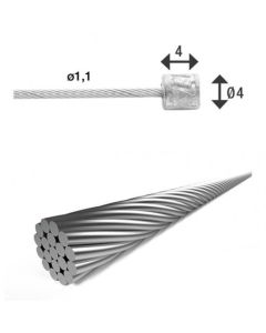 XLC SH-X17 Schaltinnenzug silber