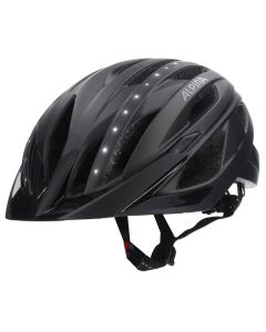 ALPINA HAGA LED Cityhelm mit Licht matt schwarz 58-63cm