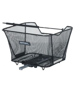 BASIL LESTO MIK Hinterradkorb schwarz engmaschig 32 x 41,5 x 27cm