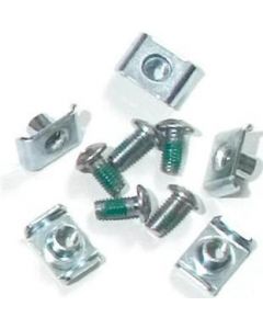 ORTLIEB QL-1 Schraubensatz für 4+5 Loch Schienen 5-er Satz silber