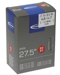 SCHWALBE SV21+AP AIR PLUS 27,5"+27,5"+ Fahrradschlauch schwarz