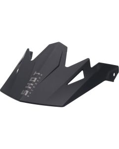 SHOT ROUGE Helmschild matt schwarz uni