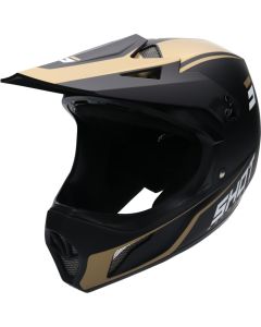 SHOT ROUGE UNITED Downhillhelm matt schwarz-gold XL