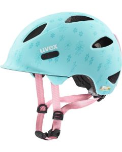UVEX OYO STYLE Kinderfahrradhelm matt flowers cyan 45-50cm