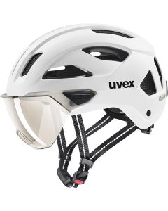 UVEX STRIDE VISOR Fahrradhelm matt weiss 53-56CM
